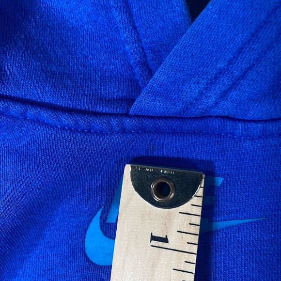 Nike Pullover Blue Hoodie Sweatshirt Center Swoosh Kids Youth Size Large *Read* - Picture 4 of 9